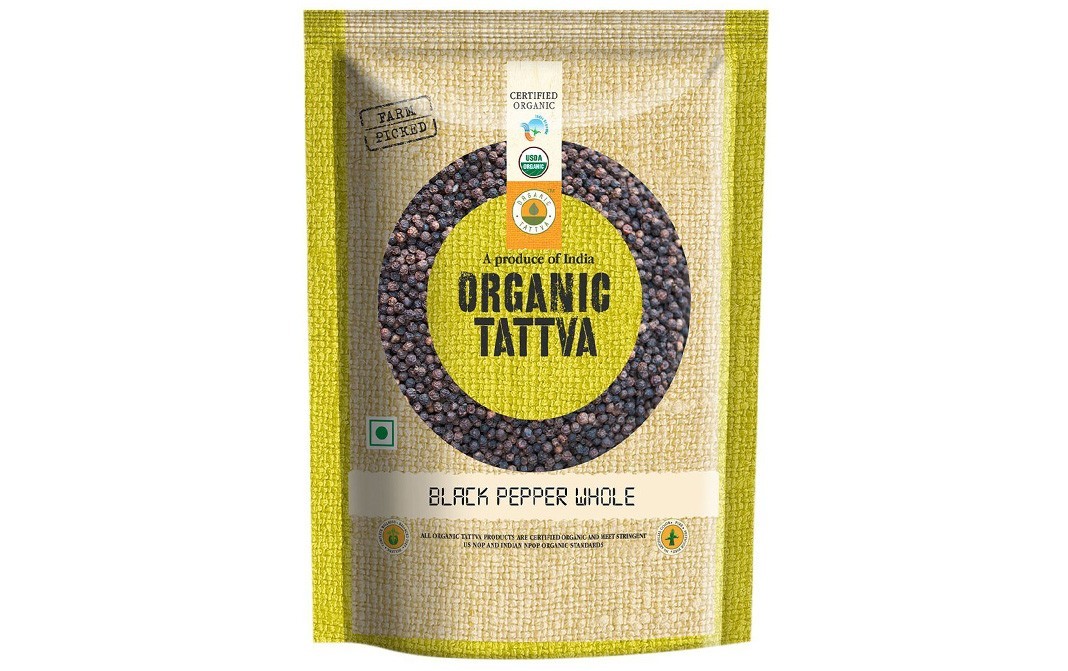 Organic Tattva Black Pepper Whole    Pack  100 grams
